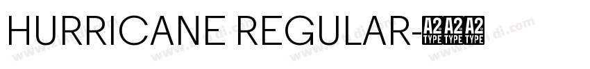 HURRICANE REGULAR字体转换